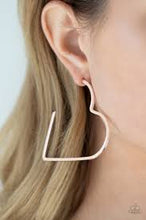 Load image into Gallery viewer, I HEART  a Rumor-Rose Gold Hoop Earringd
