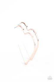 I HEART  a Rumor-Rose Gold Hoop Earringd